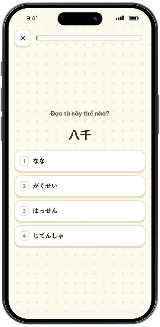 Thi thử kiểu JLPT