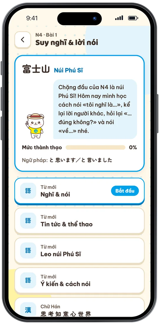 Bài 1 của N4: Núi Phú Sĩ