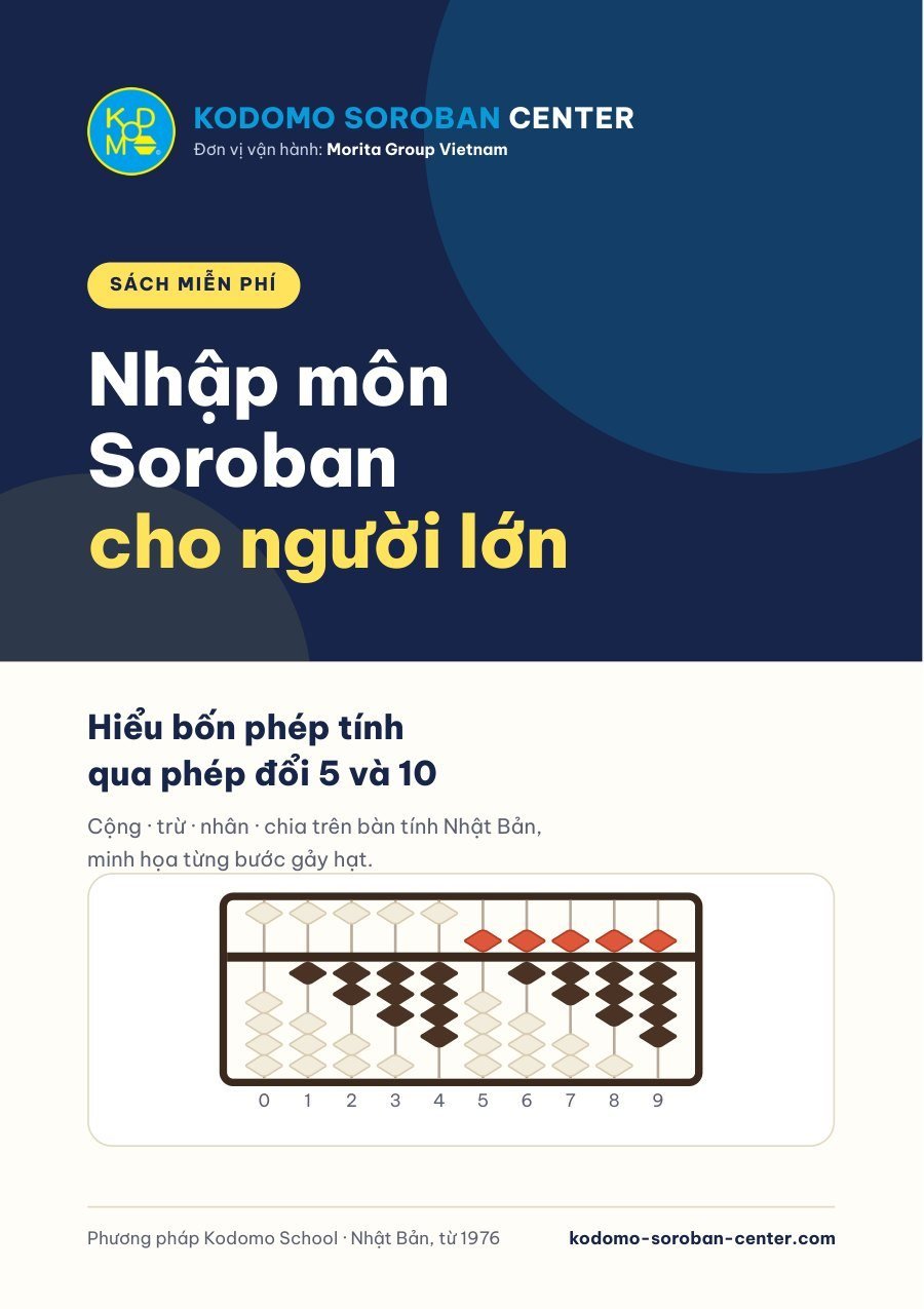Bìa sách Nhập môn Soroban cho người lớn