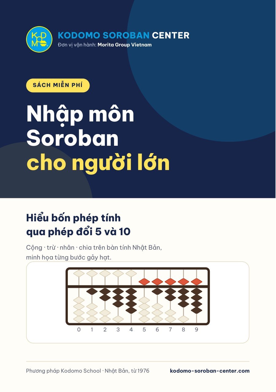 Bìa sách Nhập môn Soroban cho người lớn